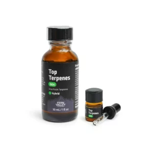 gg4 top terpenes hemp derived 1oz and 2ml bottles