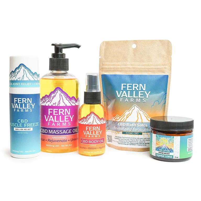 bath and body products from fern valley farms