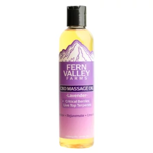 cbd massage oil lavender plus critical berries live top terpenes 8oz