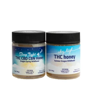 sky high thc honey and sleep tight thc cbd cbn honey