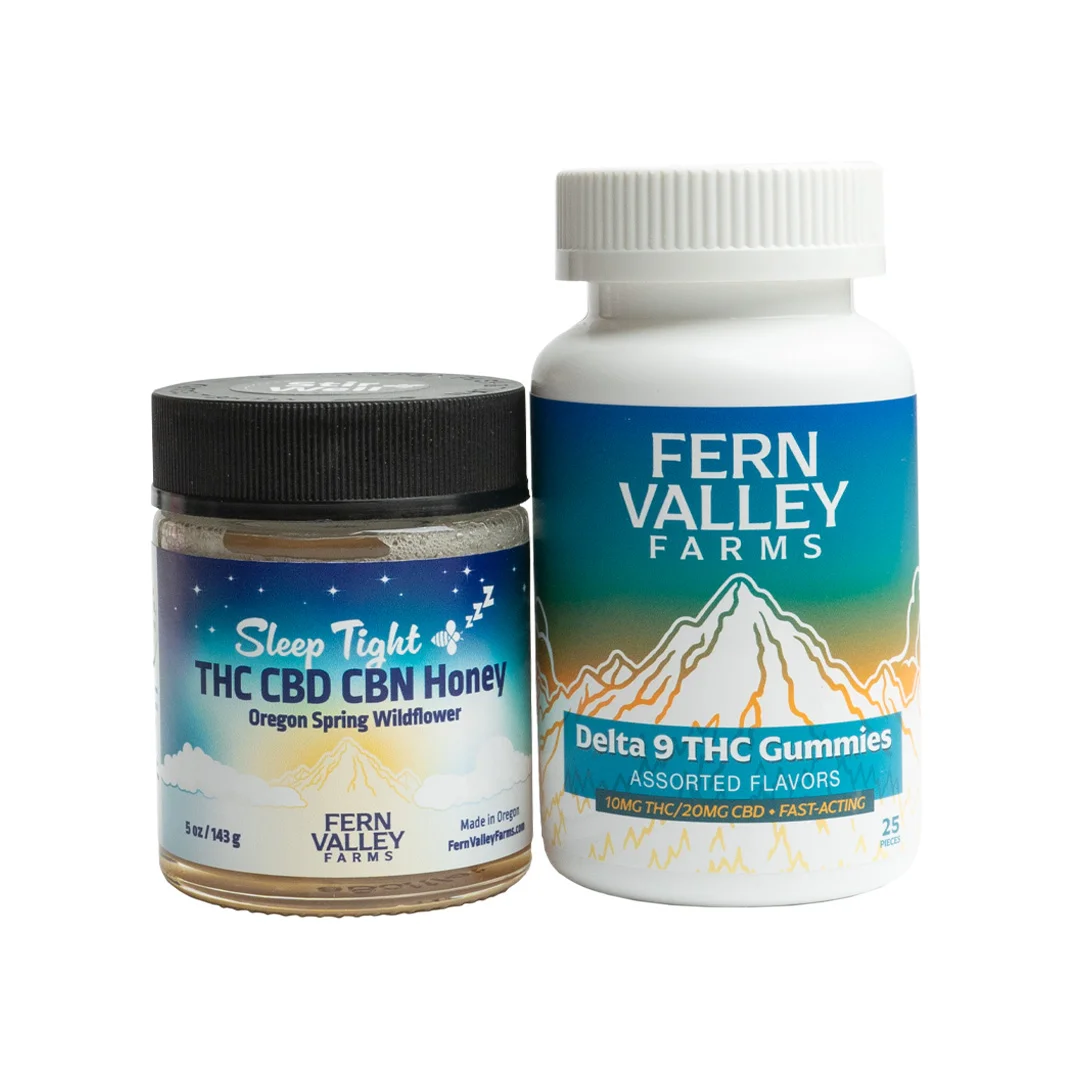sleep tight thc cbd cbn honey and delta 9 gummies