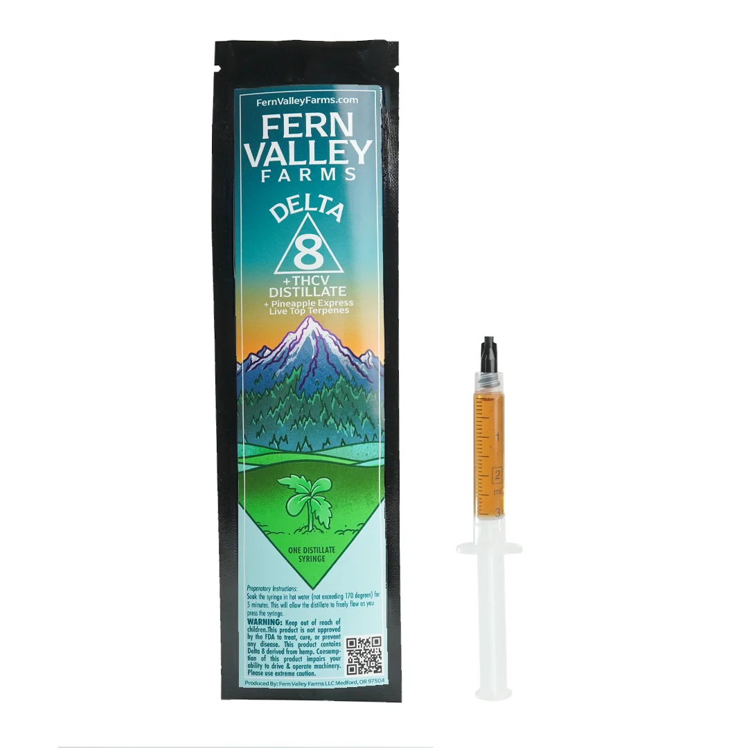 delta 8 thc + thcv distillate pineapple express 3ml