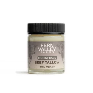 cbd infused beef tallow 3.88 oz jar