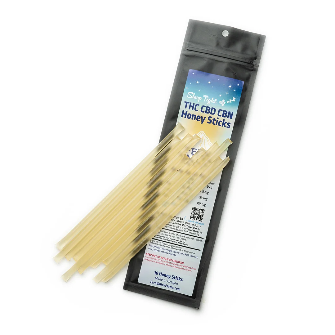 sleep tight thc cbd cbn honey sticks 10 pack