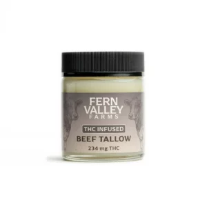 thc infused beef tallow 3.88 oz jar