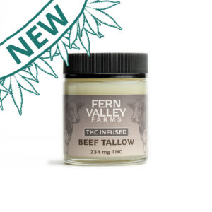 thc infused beef tallow 3.88 oz jar new