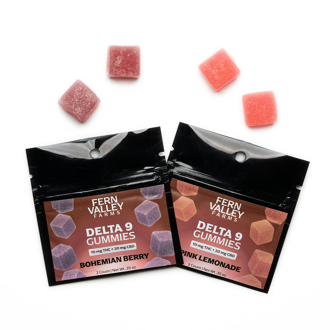 delta 9 gummy sampler bohemian berry and pink lemonade