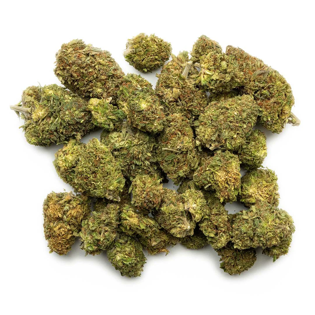 lemon flambe hand trimmed outdoor grown cbd flower