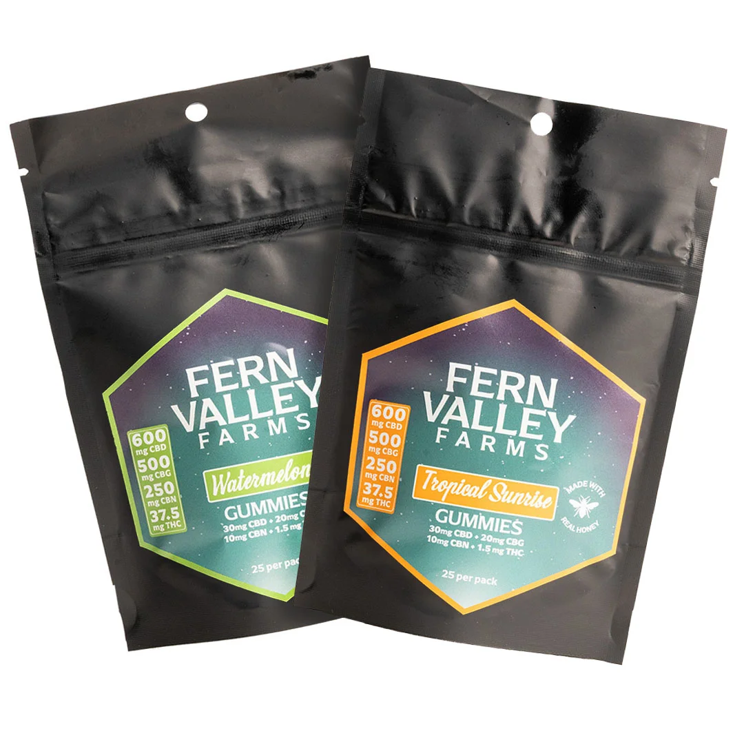 CBD CBG CBN gummies watermelon both flavors